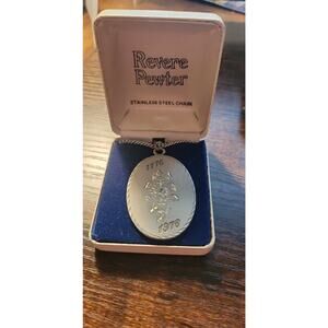 Vintage Revere Pewter 1976 Comm. Bicentennial Mass. Mayflower 24"in box